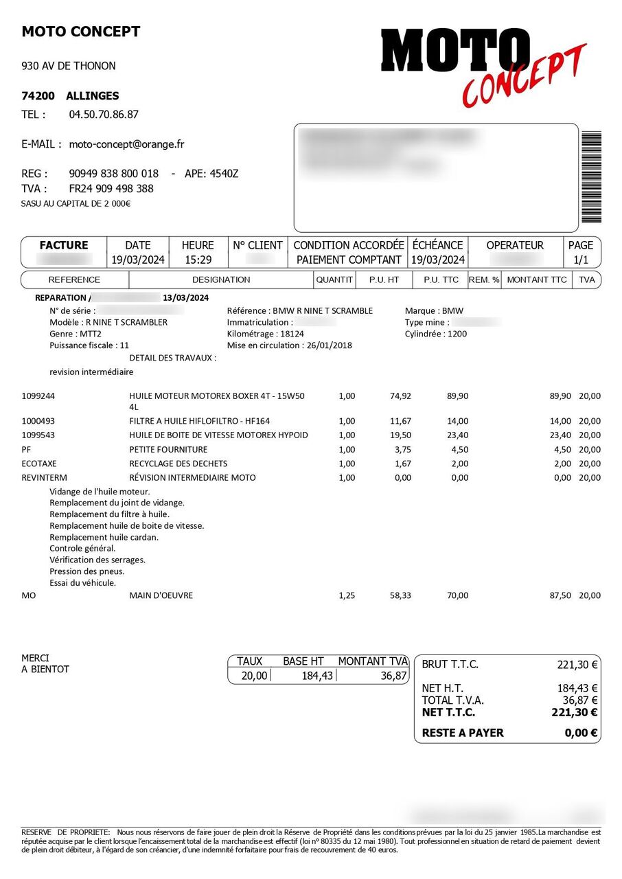 Photo BMW R NINE T 1200