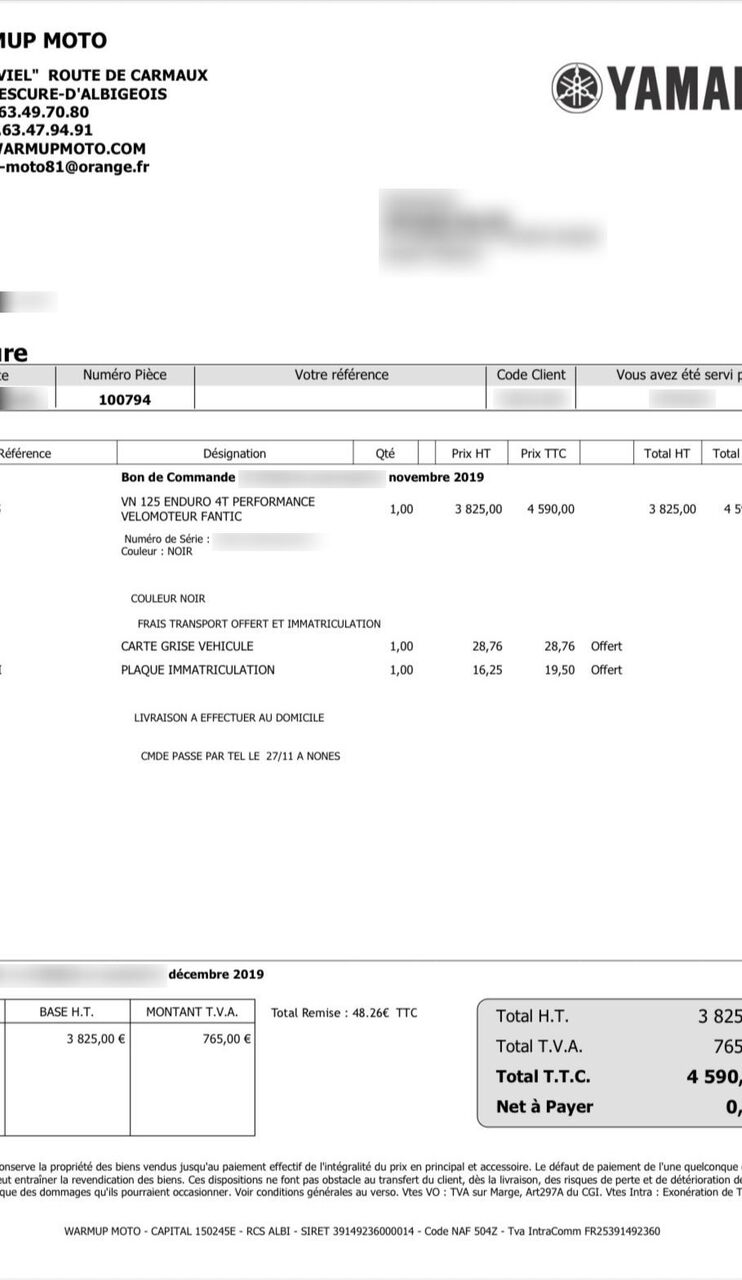 Photo FANTIC XEF 125