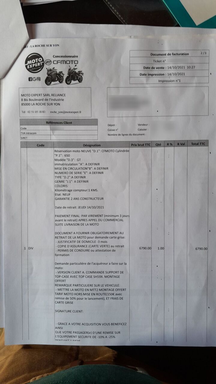 Photo CF MOTO 650 GT ABS