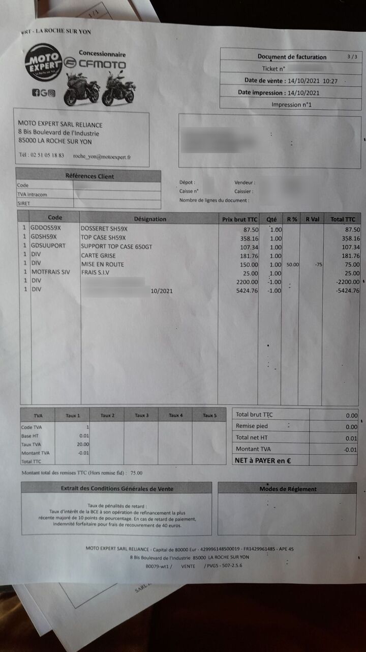 Photo CF MOTO 650 GT ABS