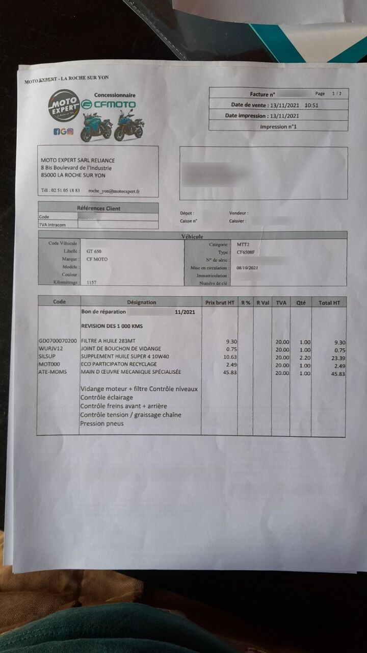 Photo CF MOTO 650 GT ABS