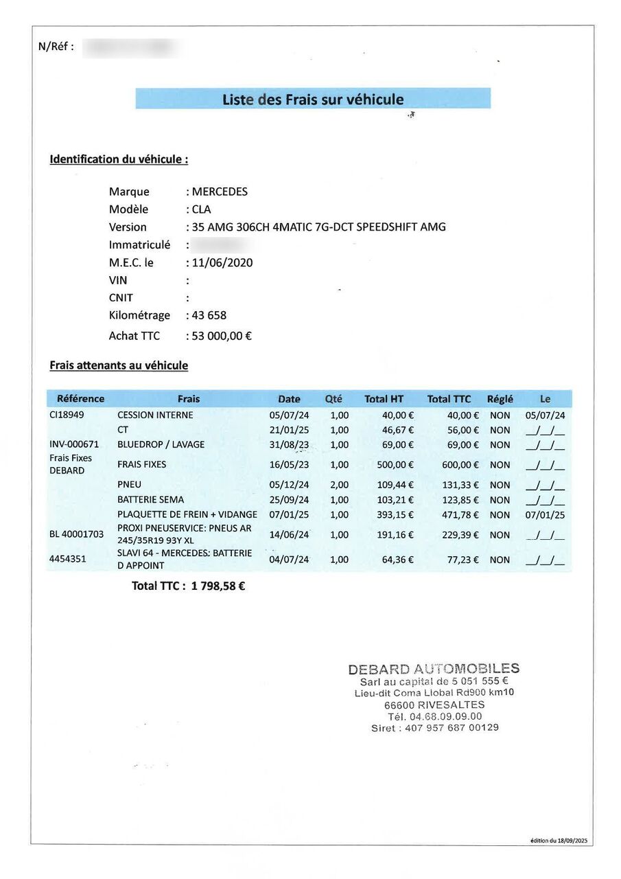 Photo MERCEDES CLA 35 AMG