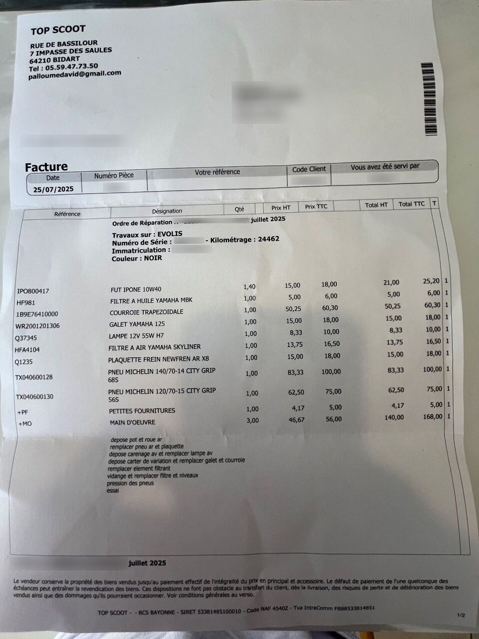 Photo MBK EVOLIS 125