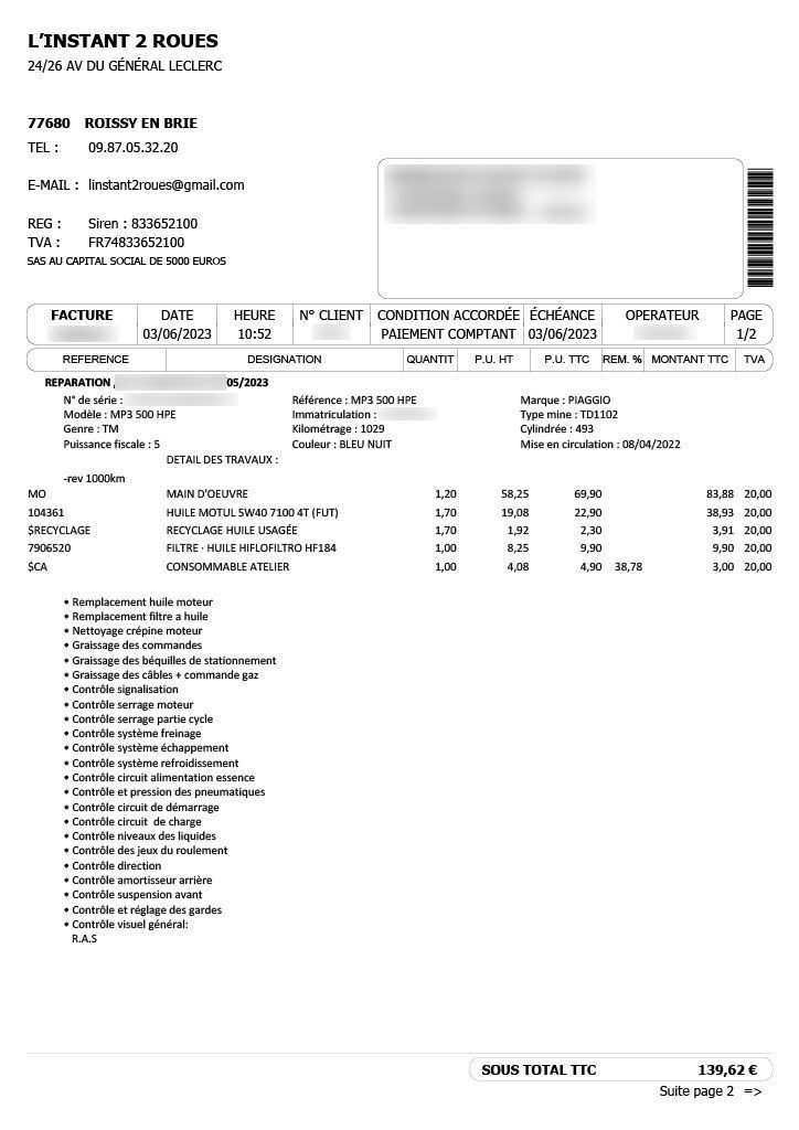 Photo PIAGGIO MP3 500 HPE