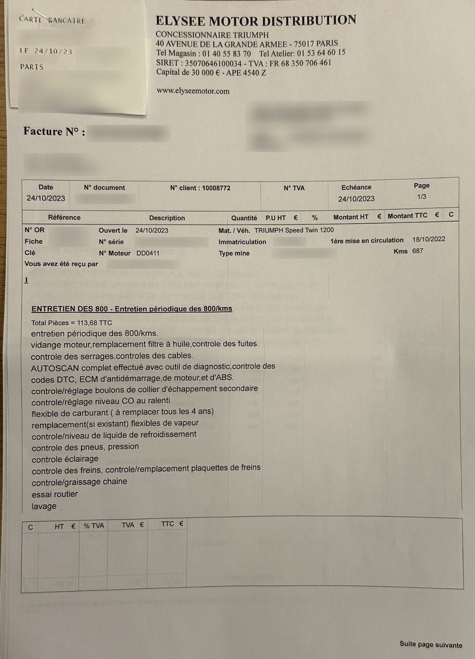 Photo TRIUMPH SPEED TWIN RED