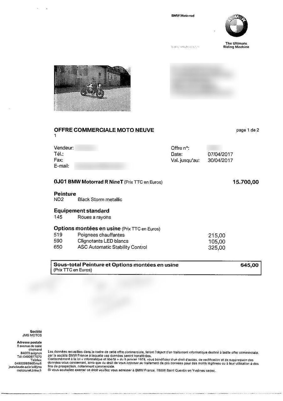 Photo BMW R NINE T 1200 ABS