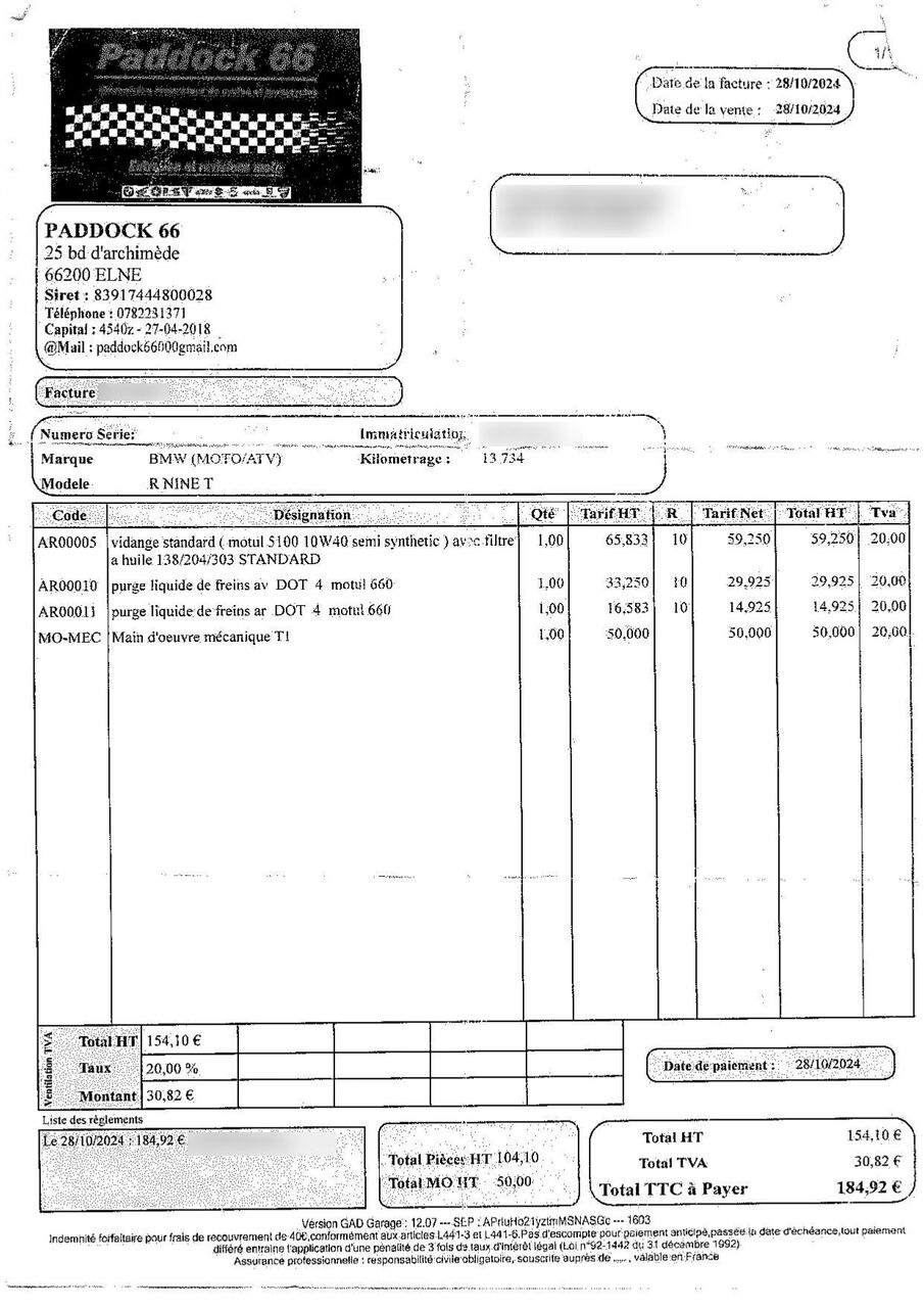 Photo BMW R NINE T 1200 ABS