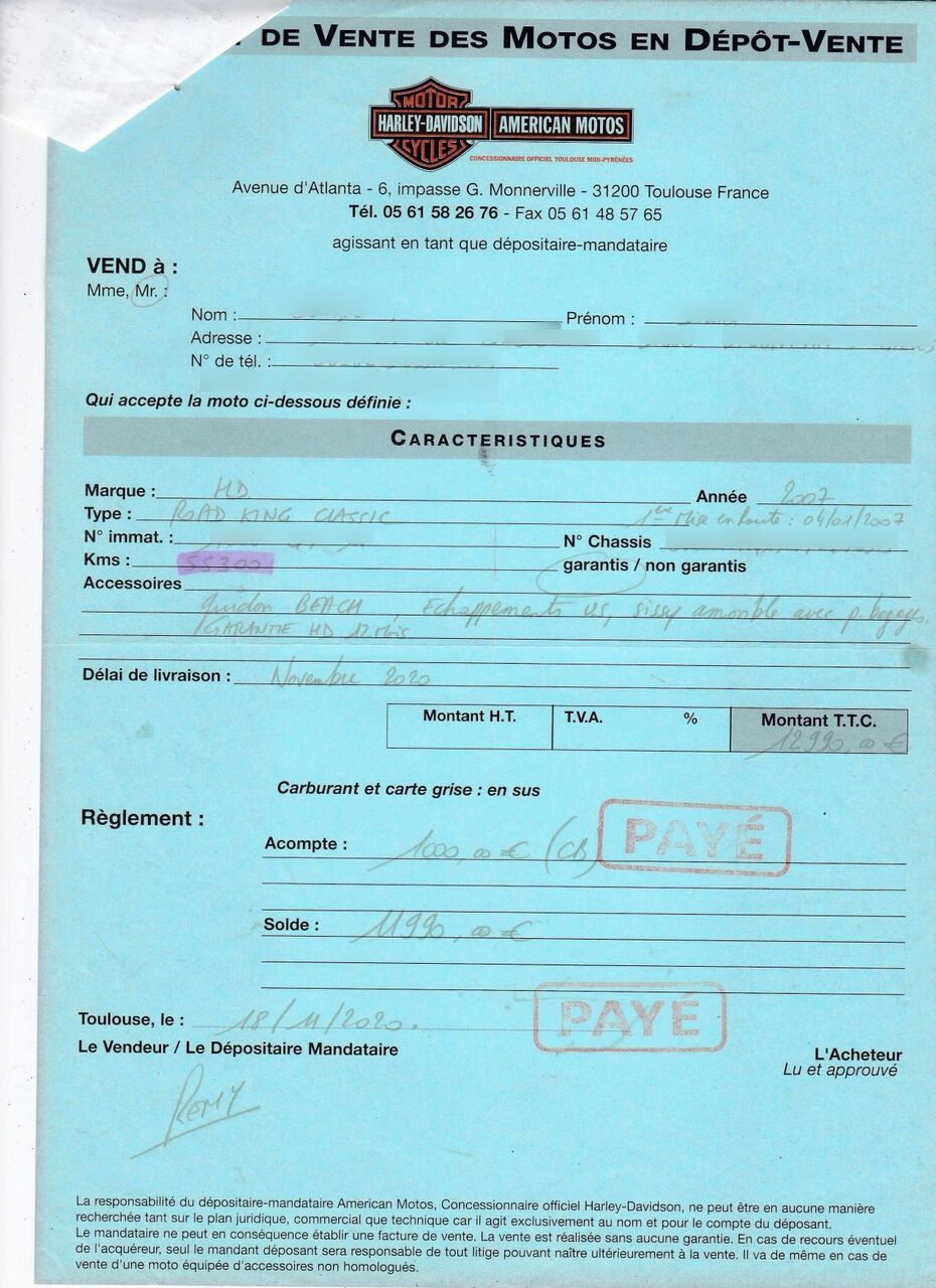 Photo HARLEY DAVIDSON ROAD