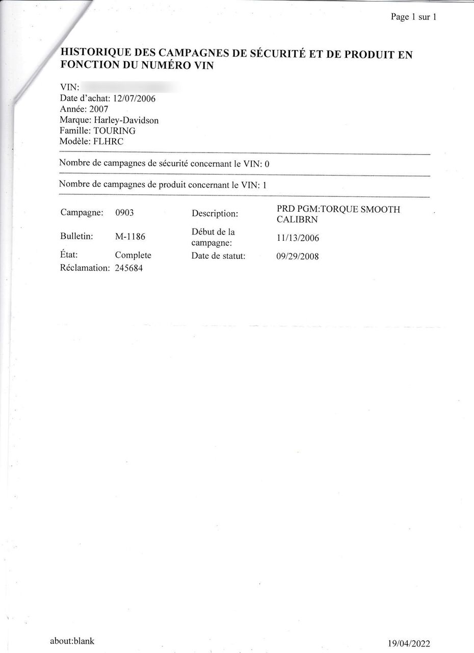 Photo HARLEY DAVIDSON ROAD