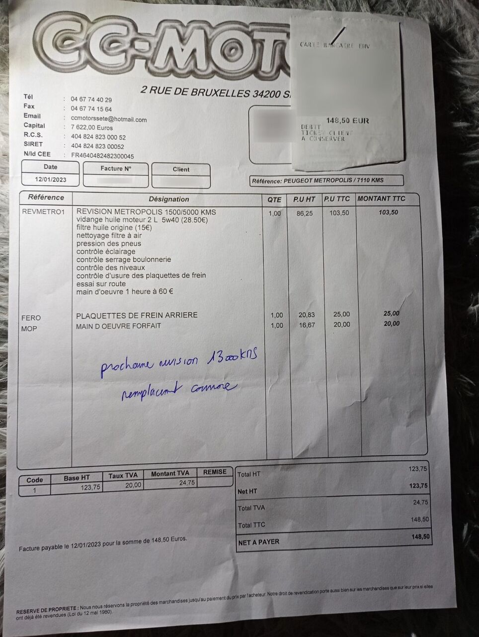 Photo PEUGEOT METROPOLIS 400