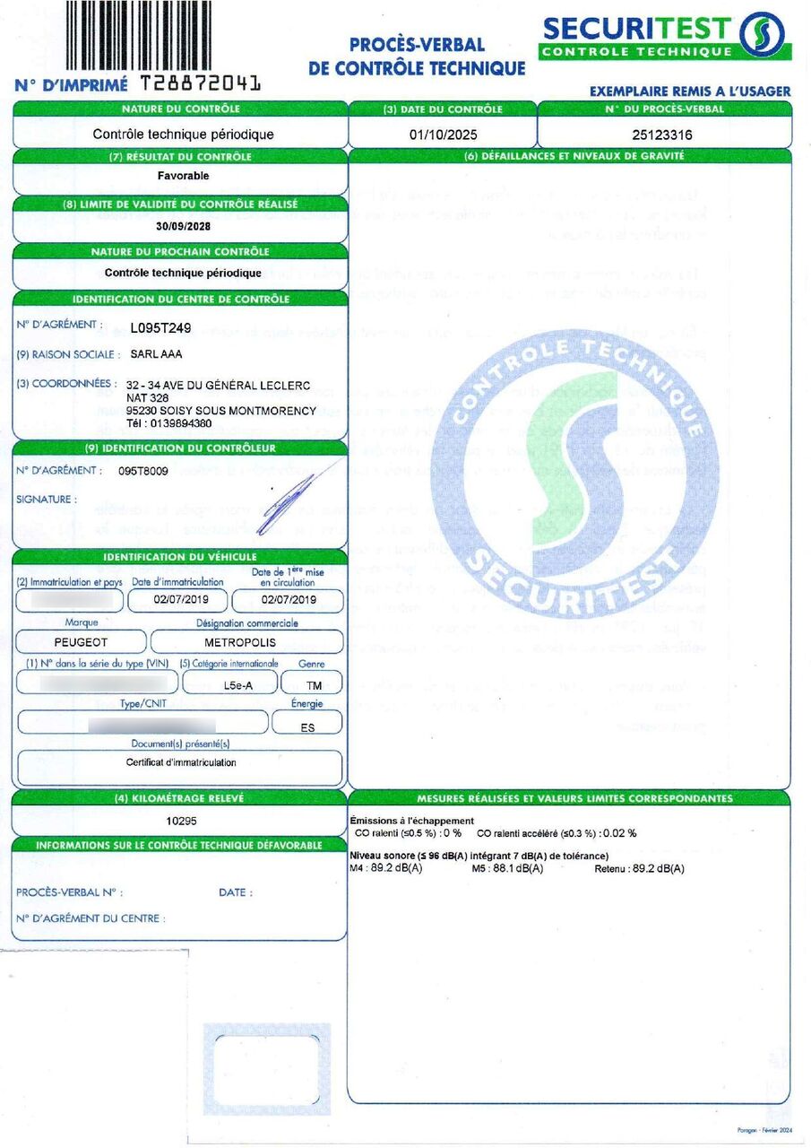 Photo PEUGEOT METROPOLIS