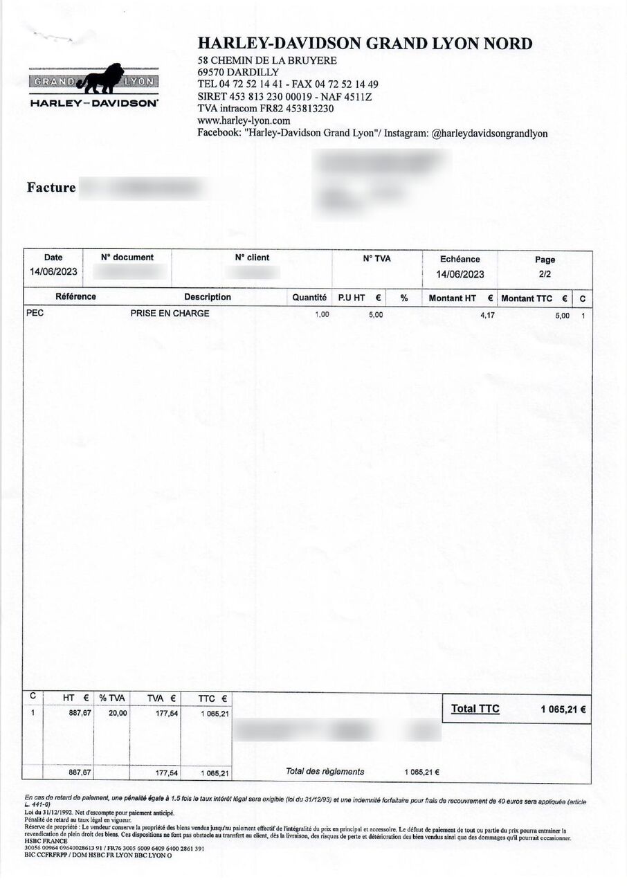 Photo HARLEY DAVIDSON 883