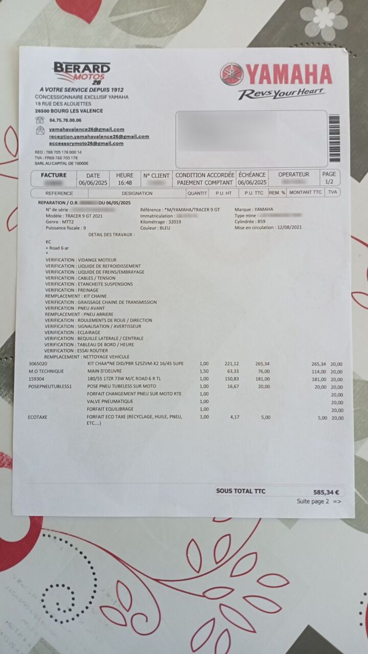 Photo YAMAHA TRACER 9 GT ABS