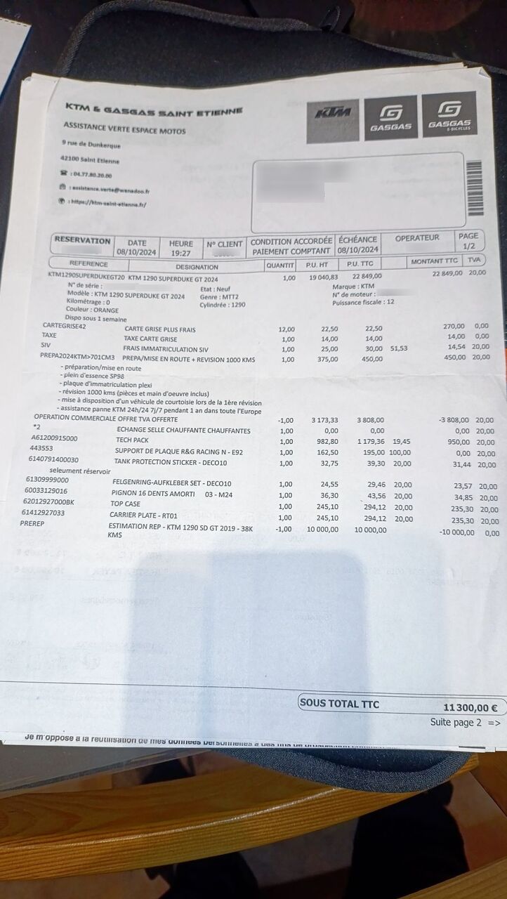 Photo KTM SUPER DUKE 1290 GT
