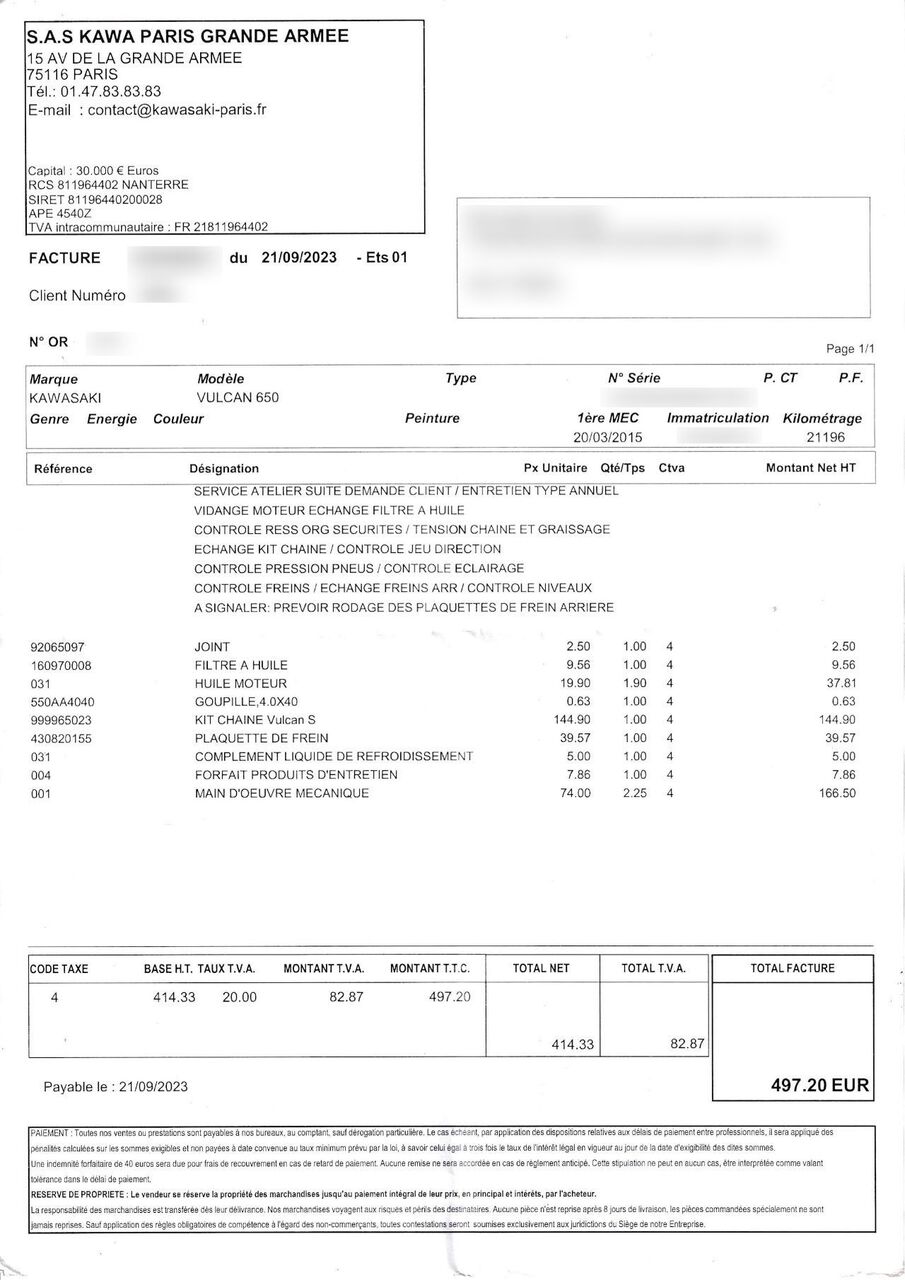 Photo KAWASAKI VULCAN S ABS