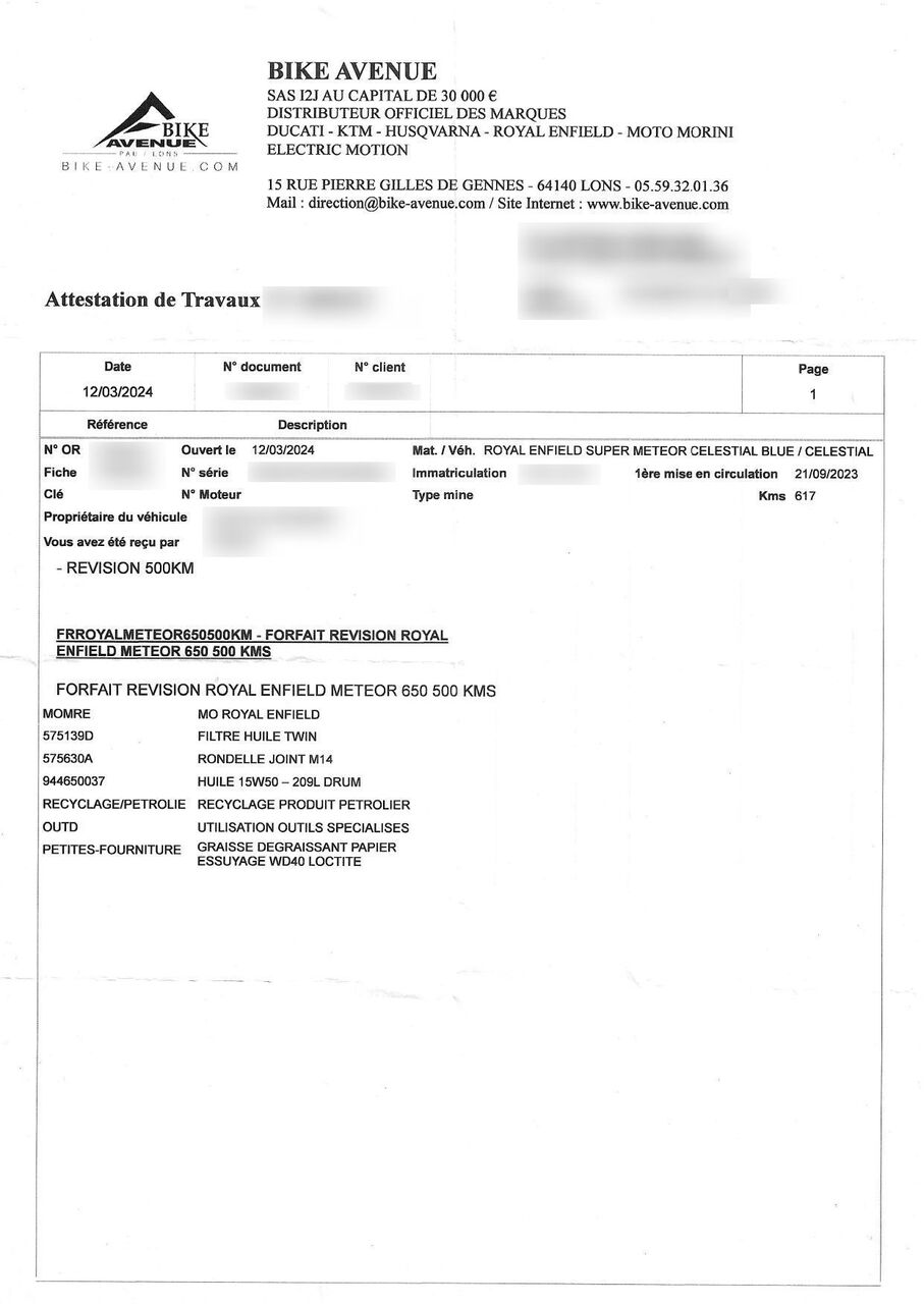 Photo ROYAL ENFIELD SUPER