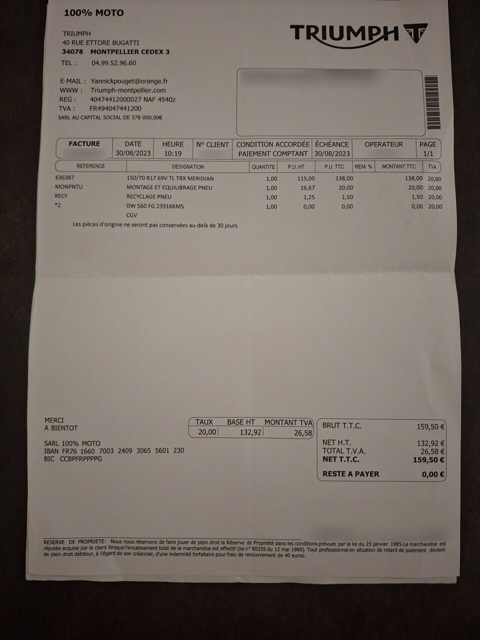 Photo TRIUMPH TIGER 1200 ABS