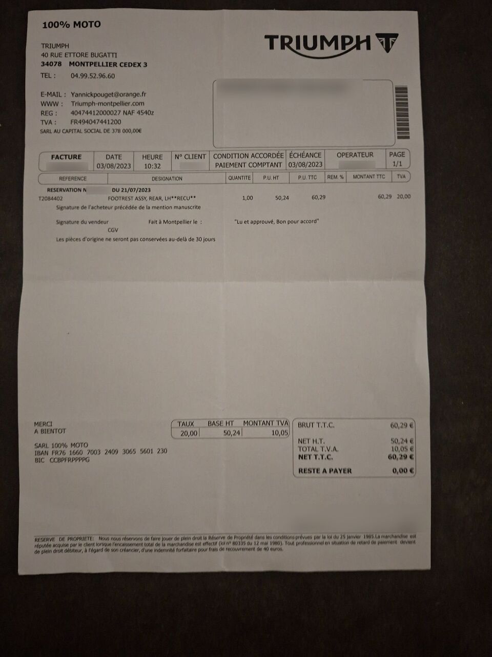 Photo TRIUMPH TIGER 1200 ABS