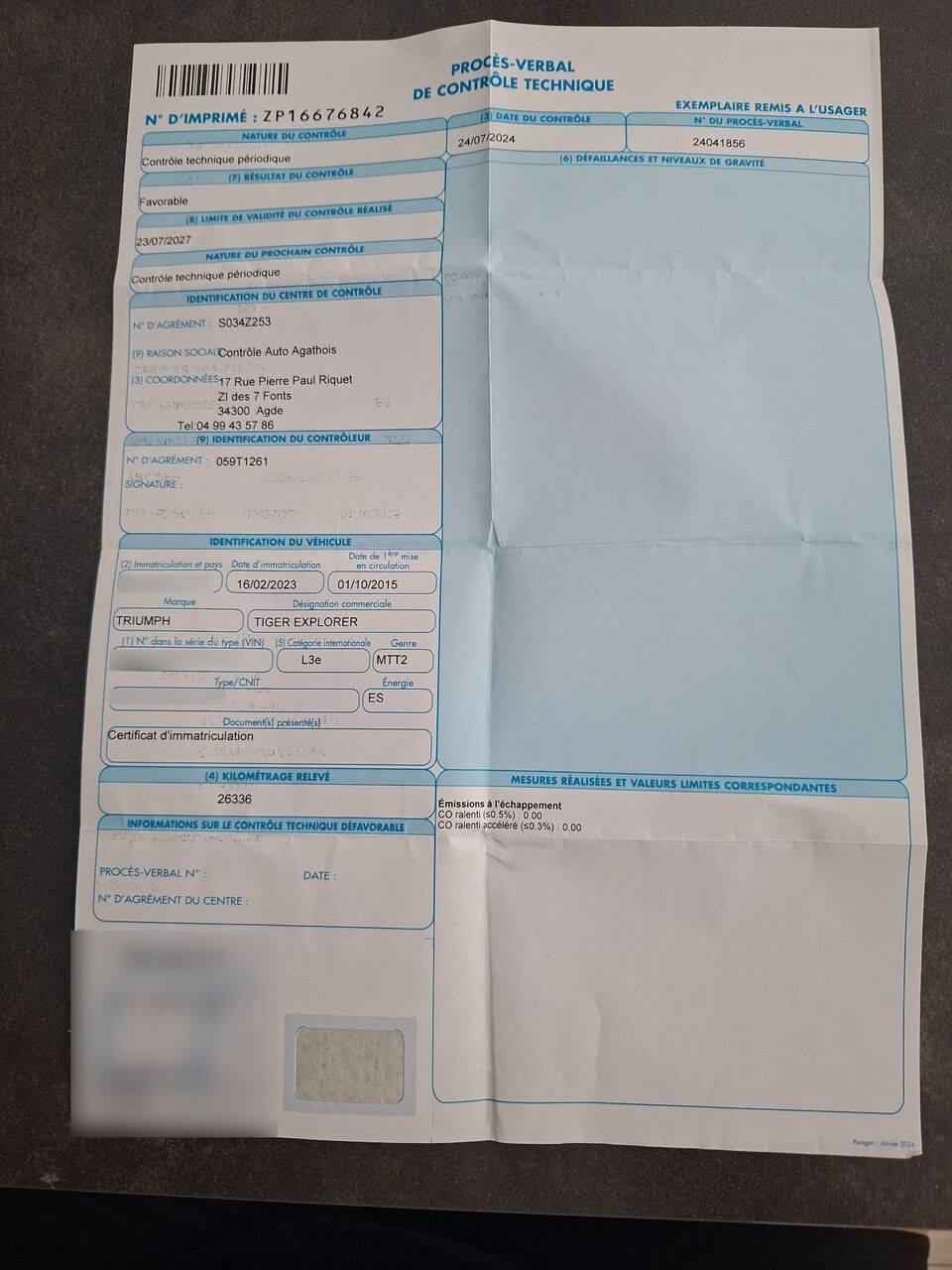 Photo TRIUMPH TIGER 1200 ABS