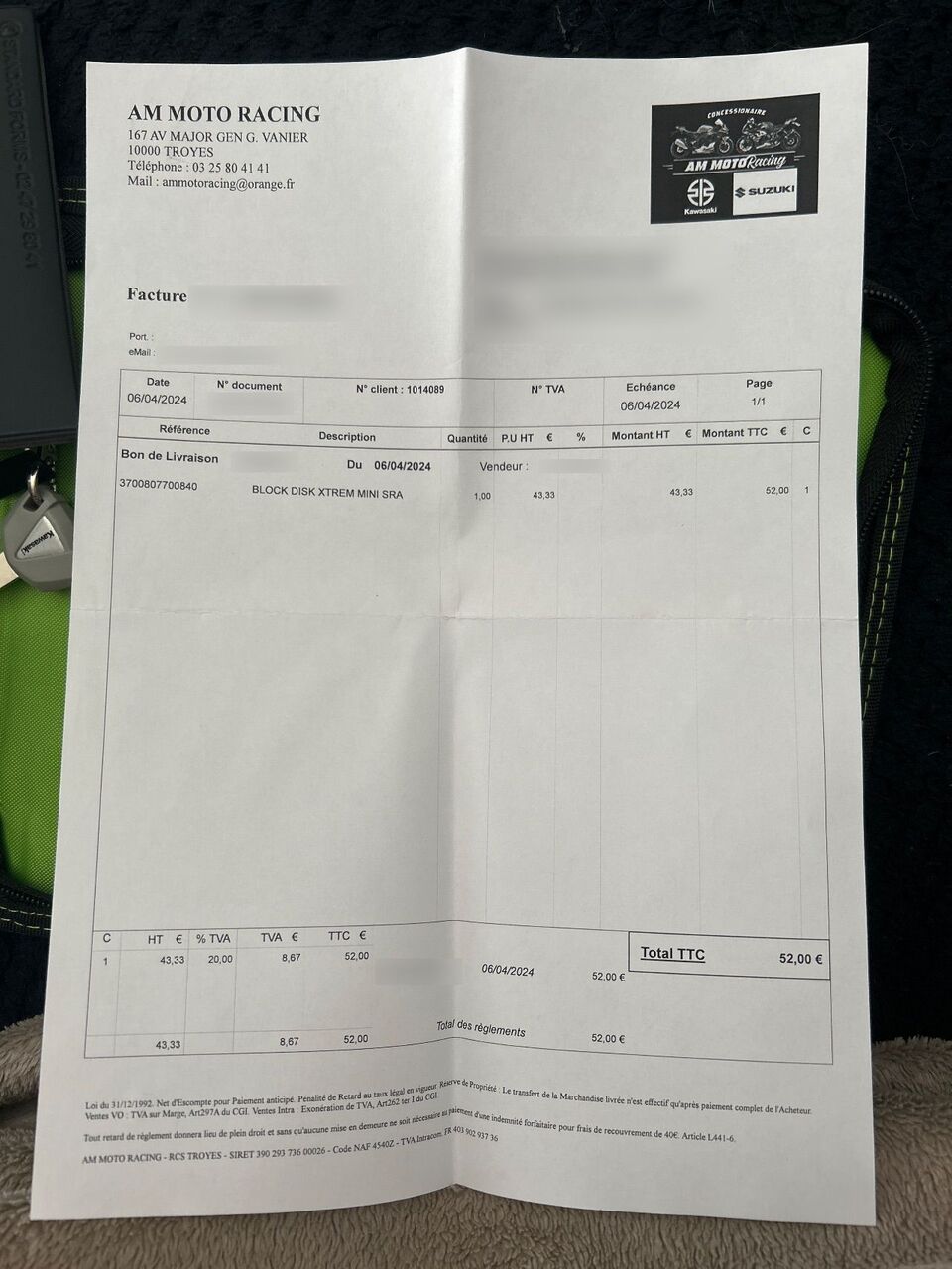 Photo KAWASAKI NINJA 500 SE