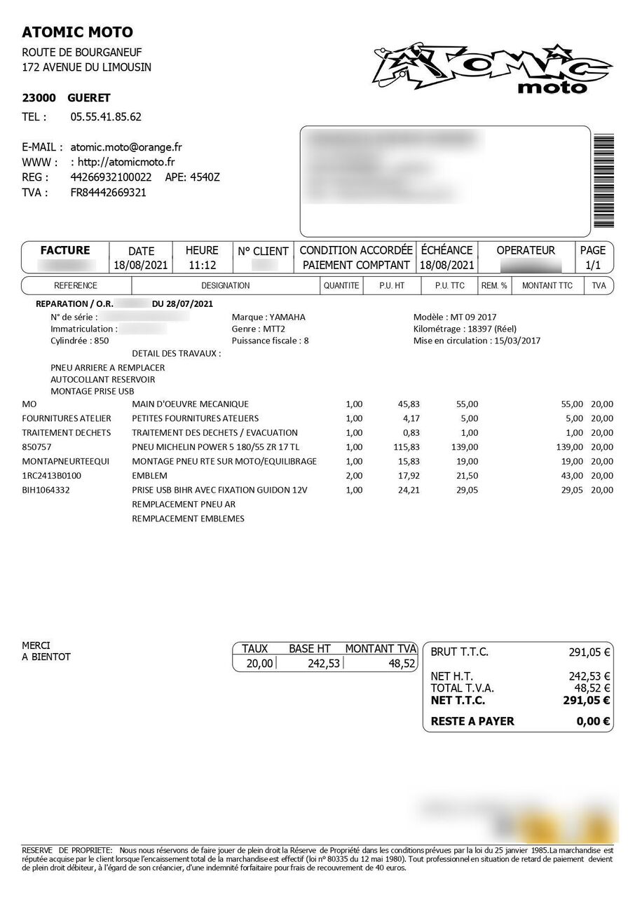Photo YAMAHA MT 09 850 ABS