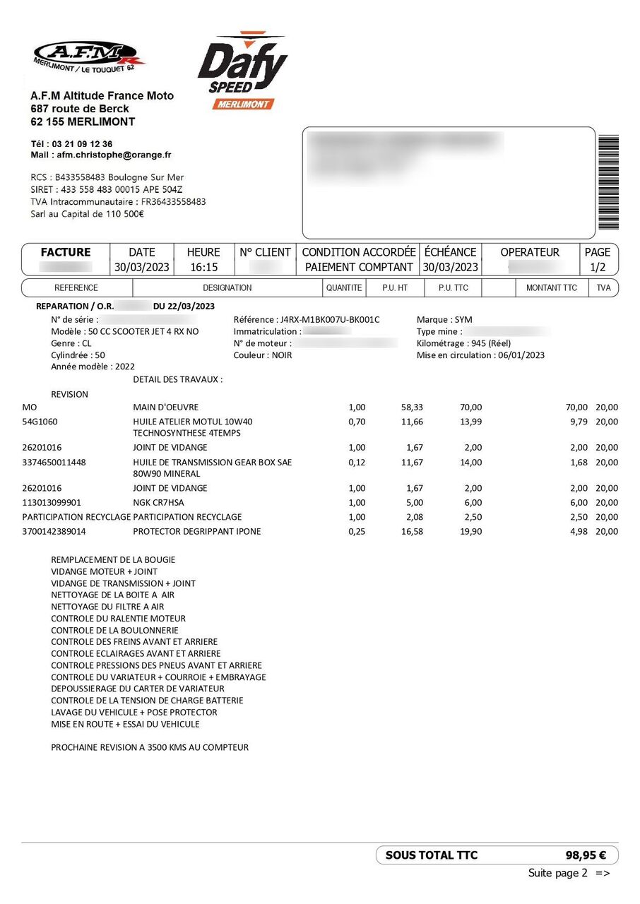 Photo SYM JET 14 50 RX