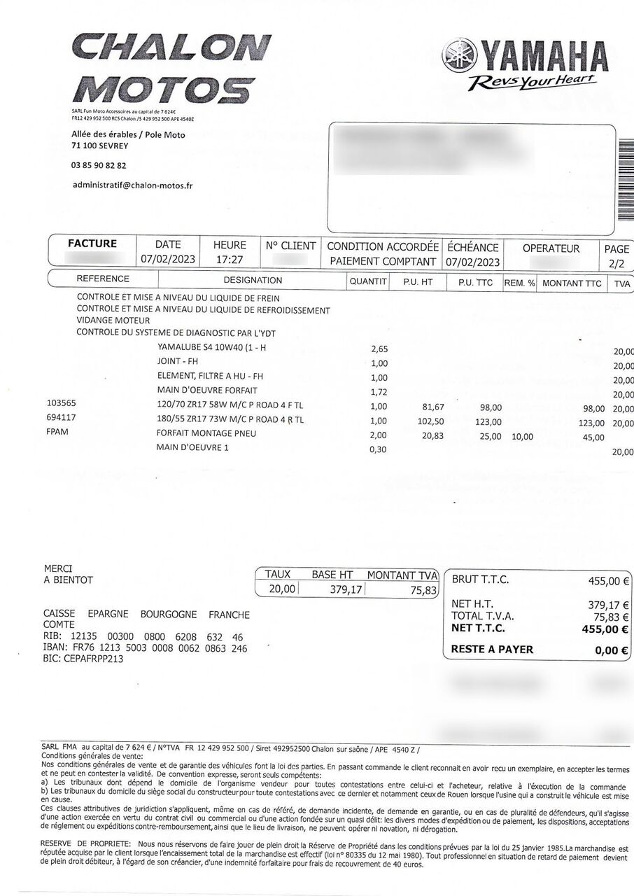 Photo YAMAHA TRACER 700 A2