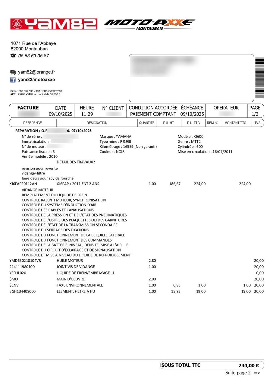 Photo YAMAHA XJ6 N FULL