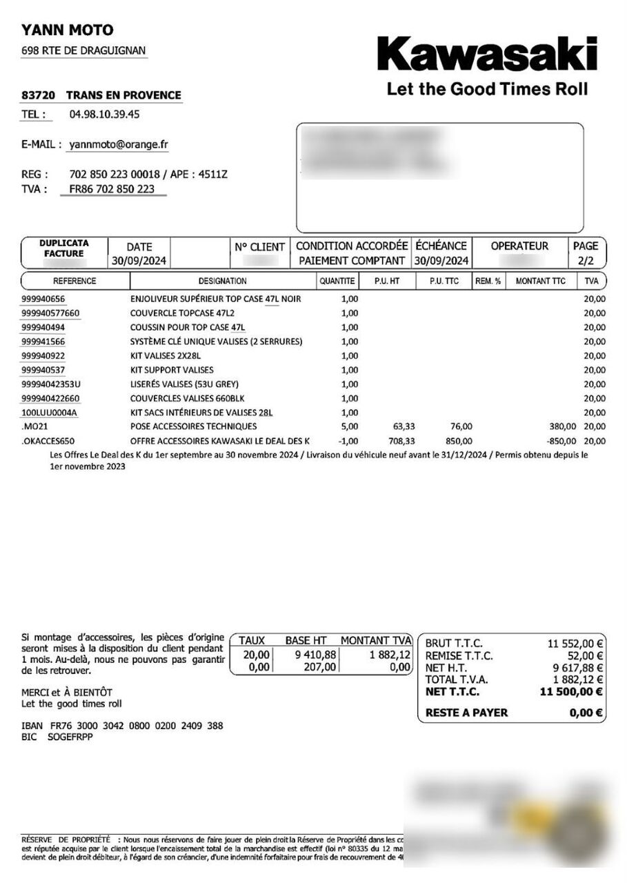 Photo KAWASAKI VERSYS 650