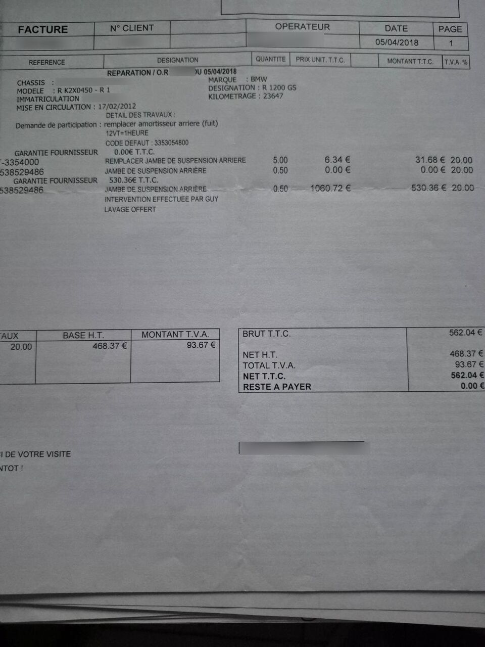 Photo BMW R 1200 GS ABS