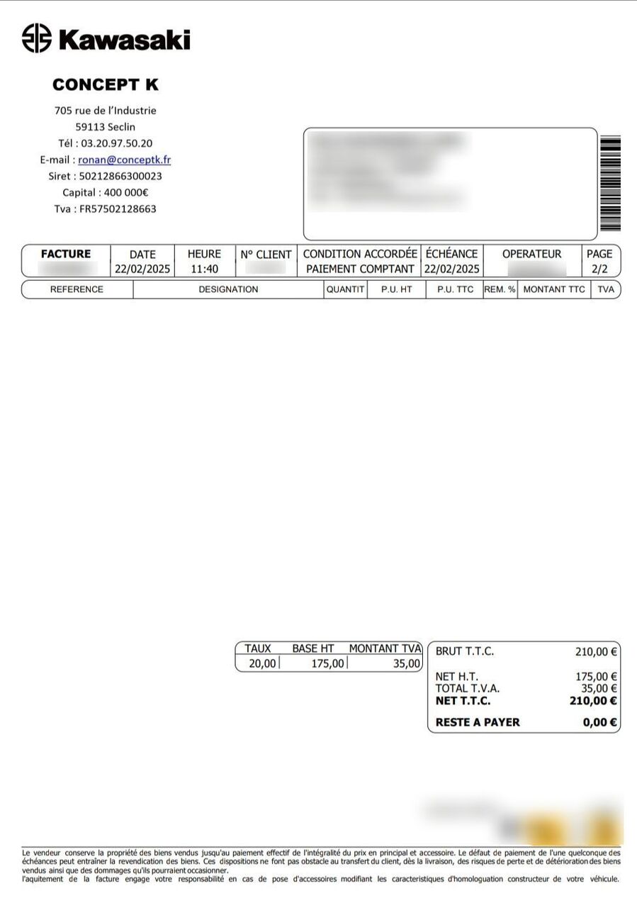 Photo KAWASAKI NINJA 650 A2