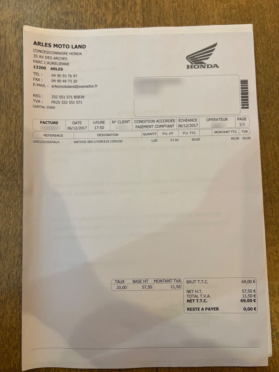 Photo HONDA NC 700 S A2