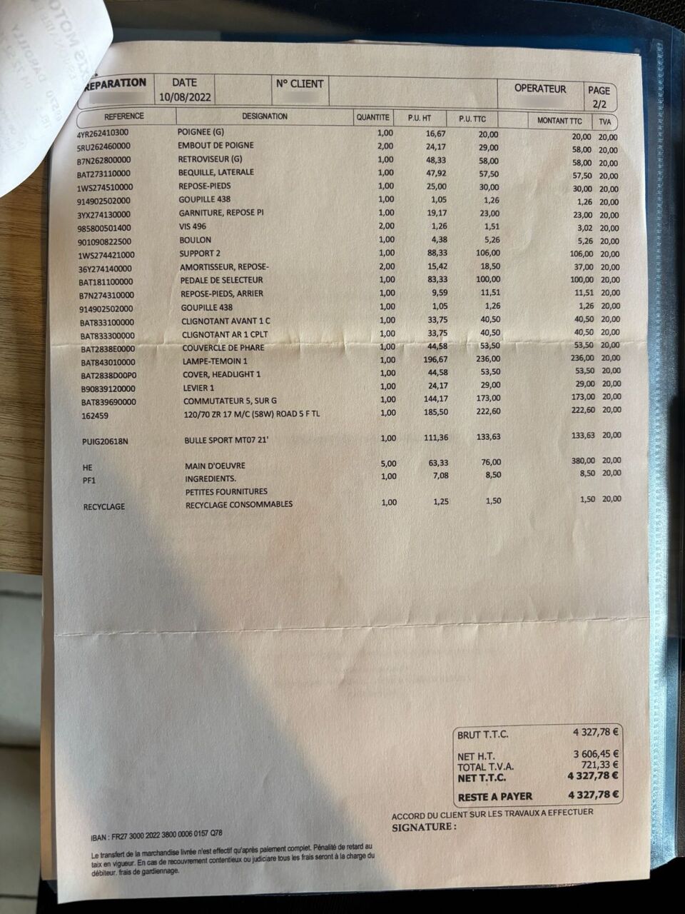 Photo YAMAHA MT 07 A2 ABS