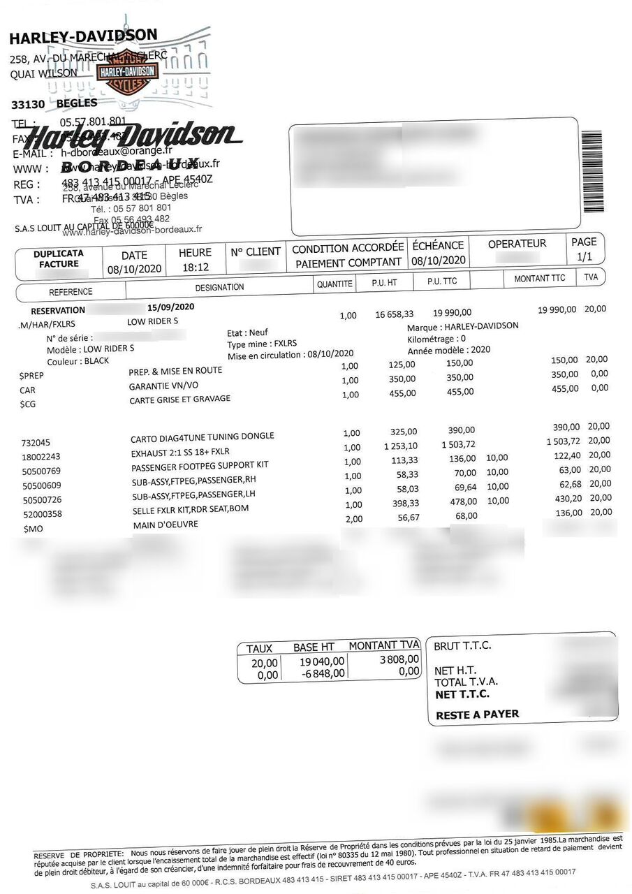 Photo HARLEY DAVIDSON LOW S