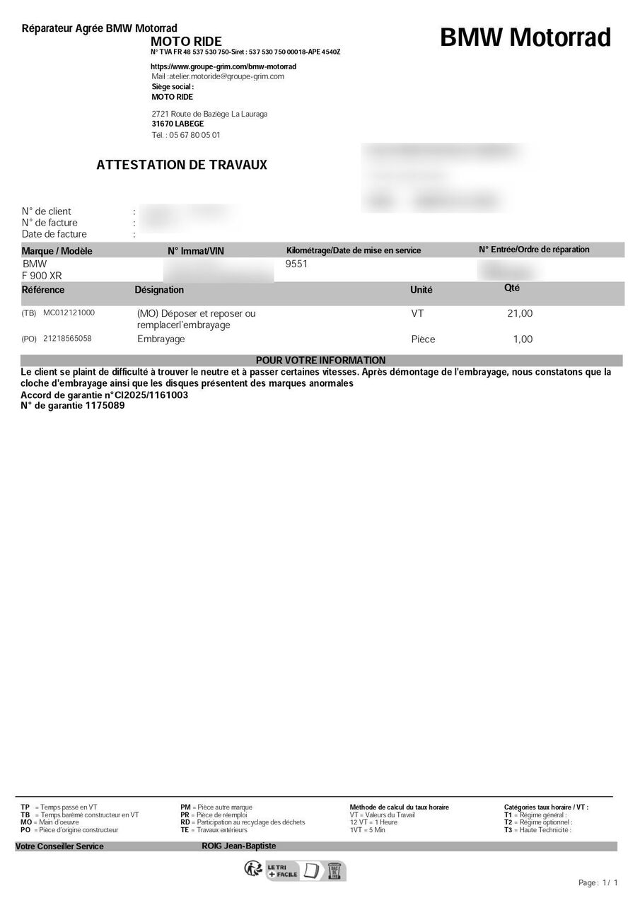 Photo BMW F 900 XR FULL ABS