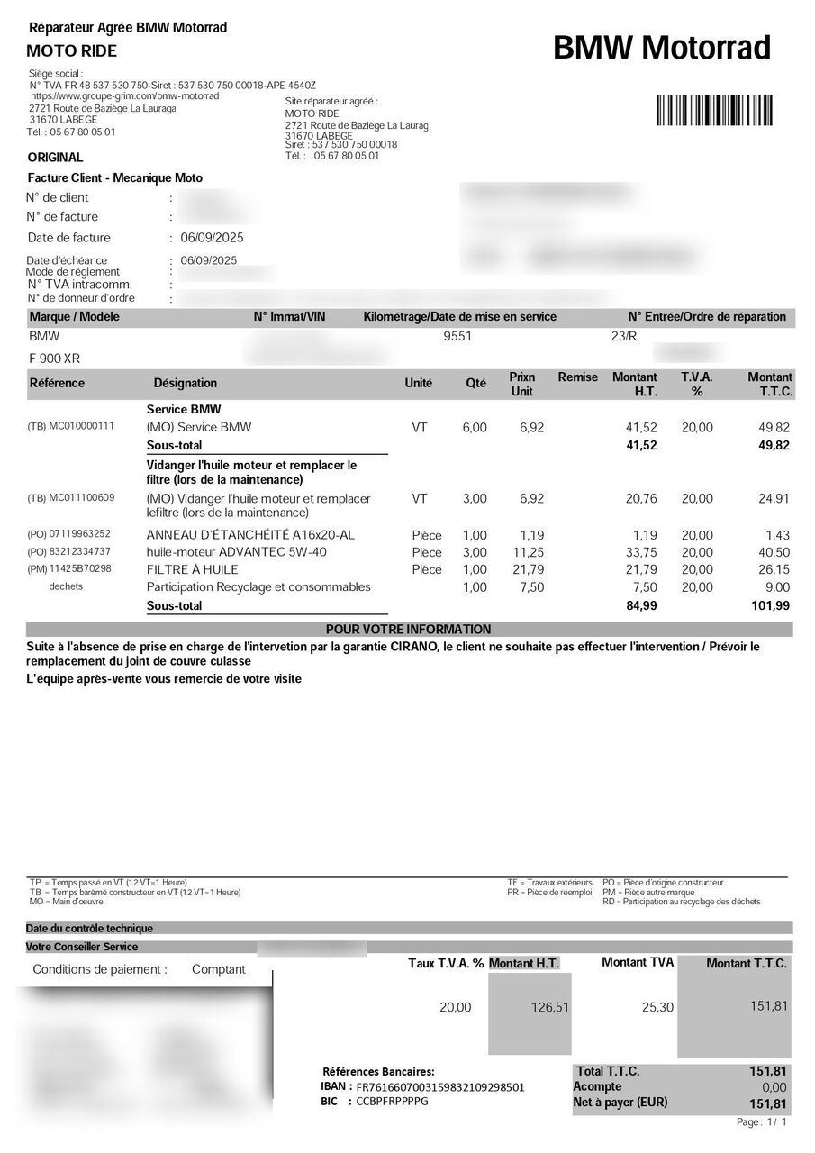 Photo BMW F 900 XR FULL ABS