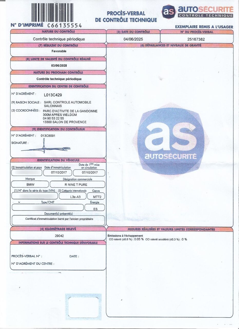 Photo BMW R NINE T 1200 PURE