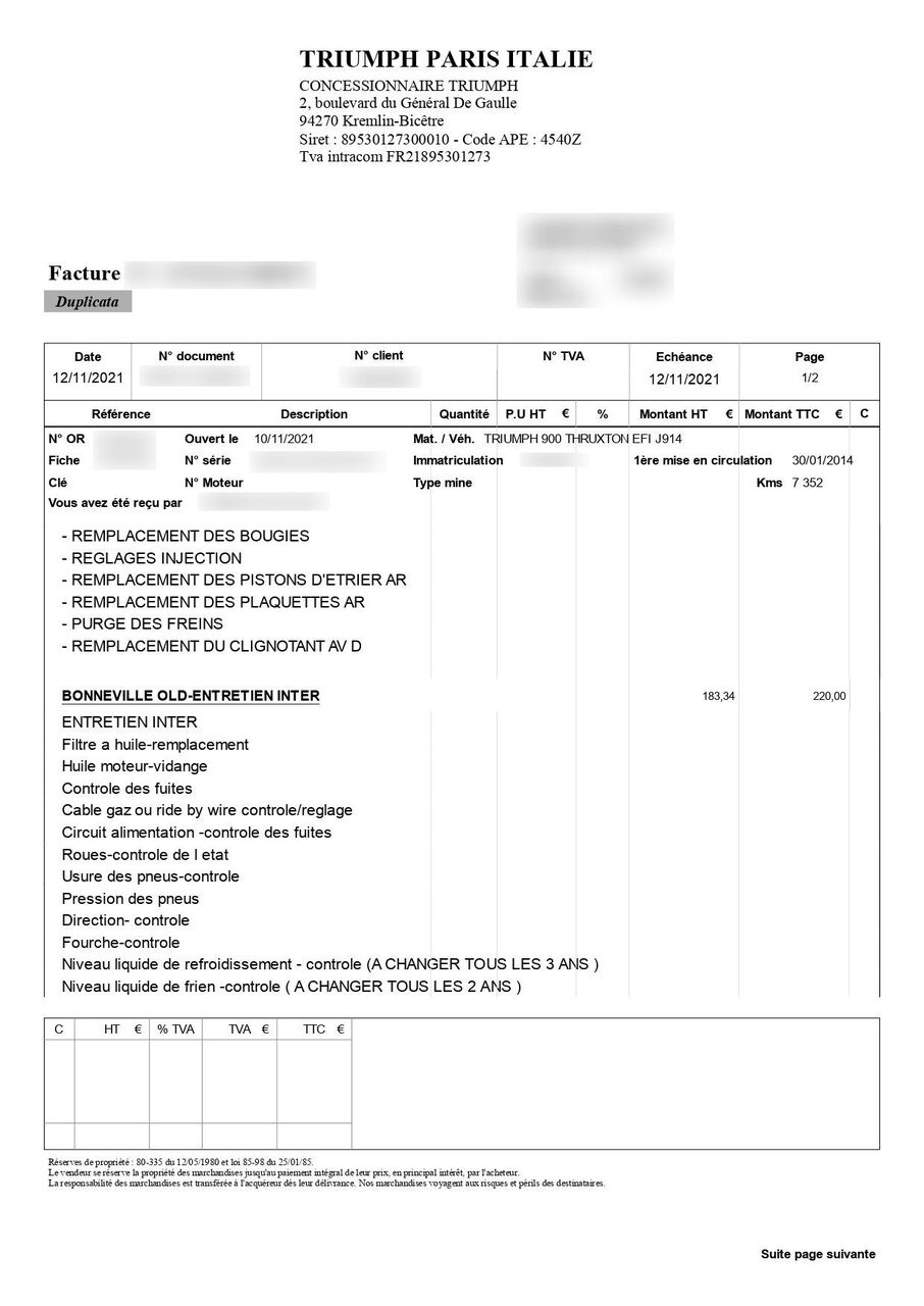 Photo TRIUMPH THRUXTON 900