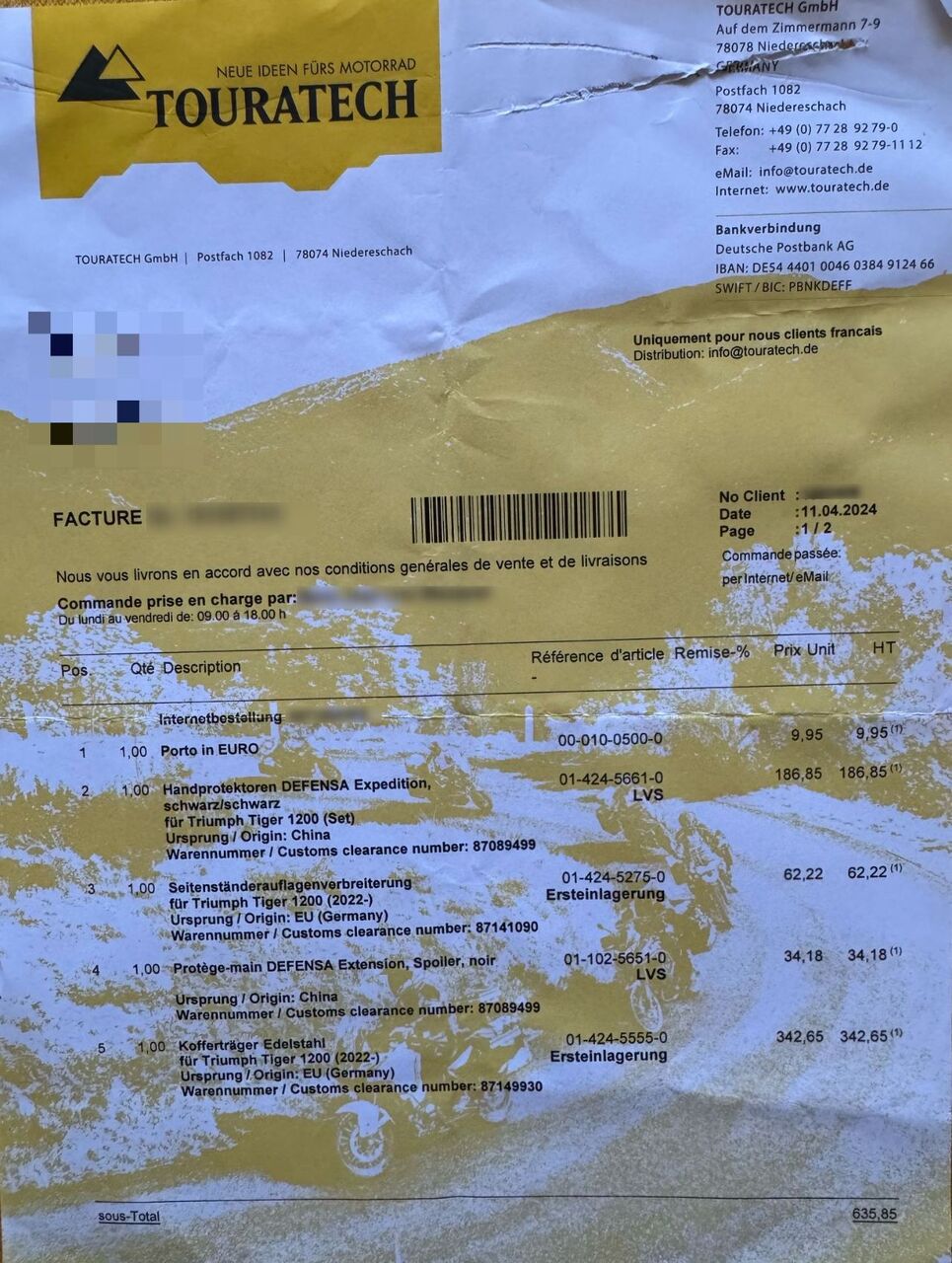 Photo TRIUMPH TIGER 1200 PRO