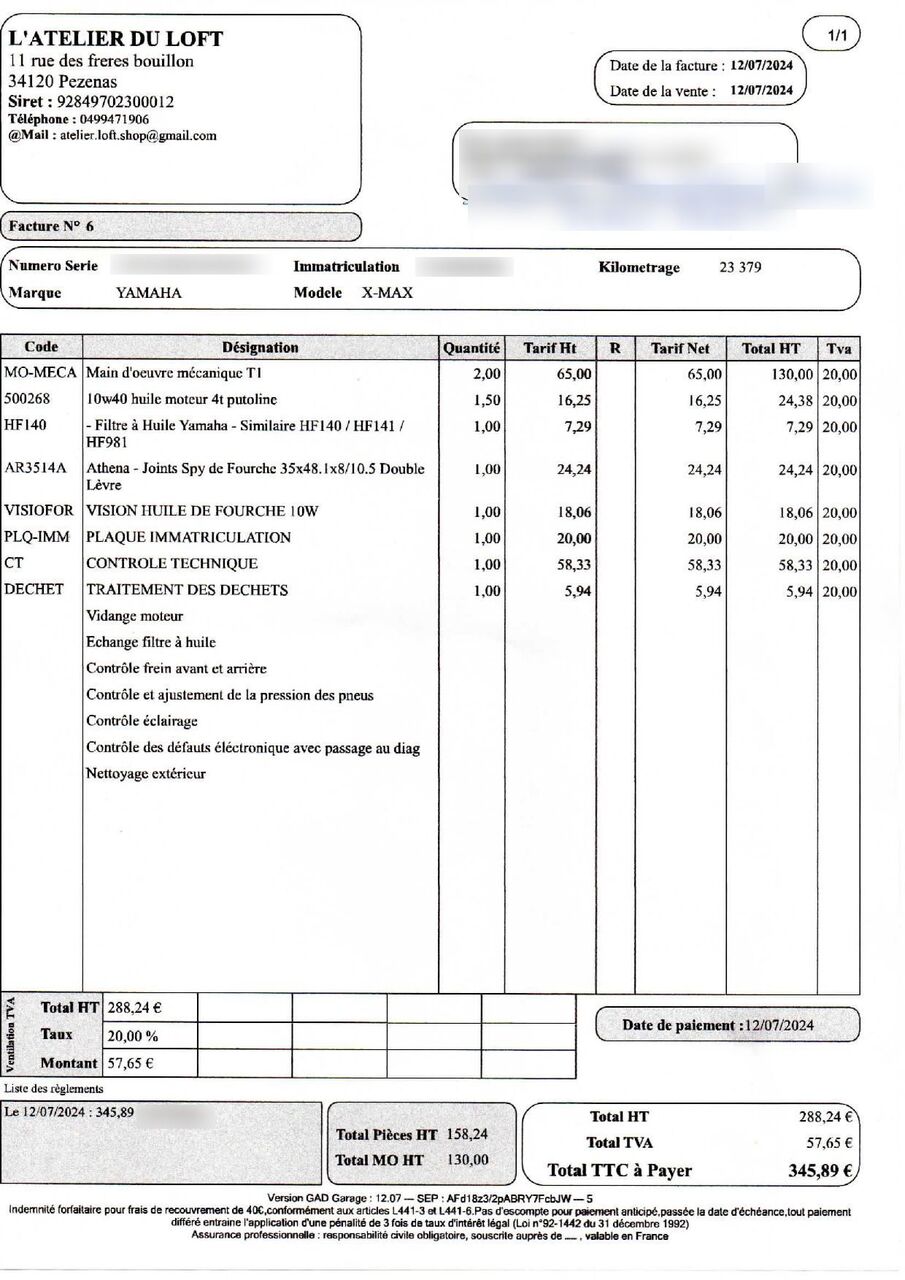 Photo YAMAHA XMAX 125