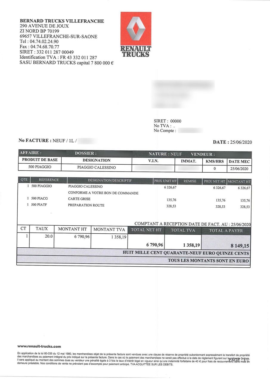 Photo PIAGGIO APE CALESSINO