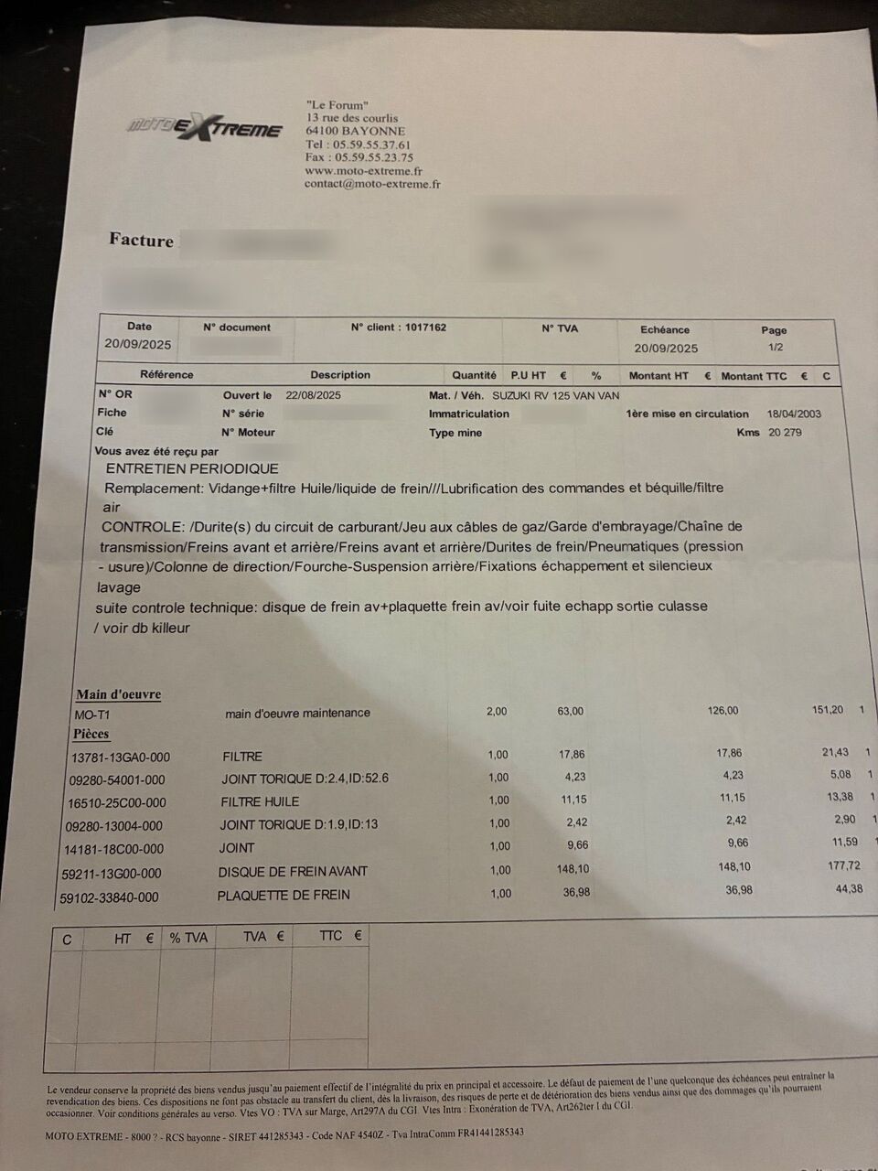 Photo SUZUKI VAN VAN 125