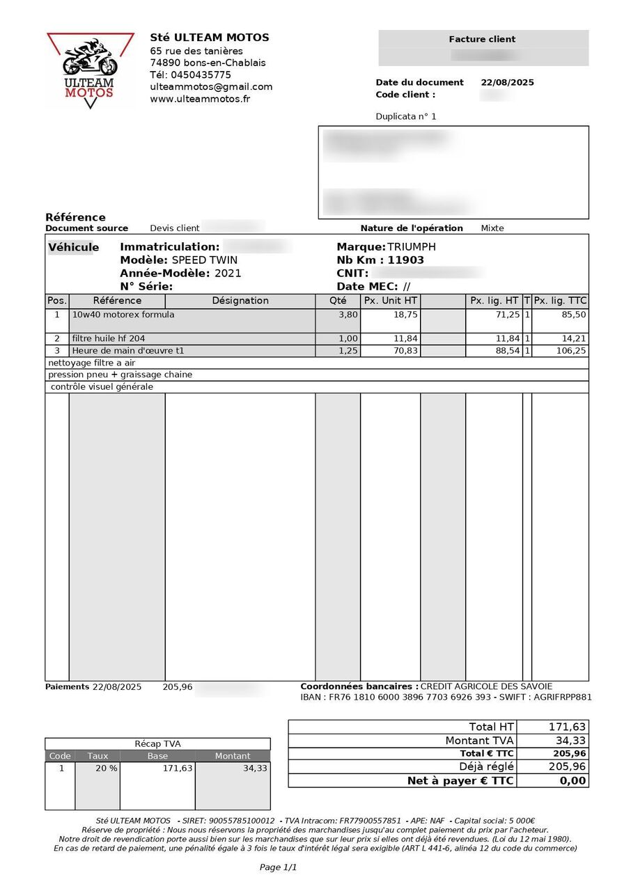 Photo TRIUMPH SPEED TWIN ABS