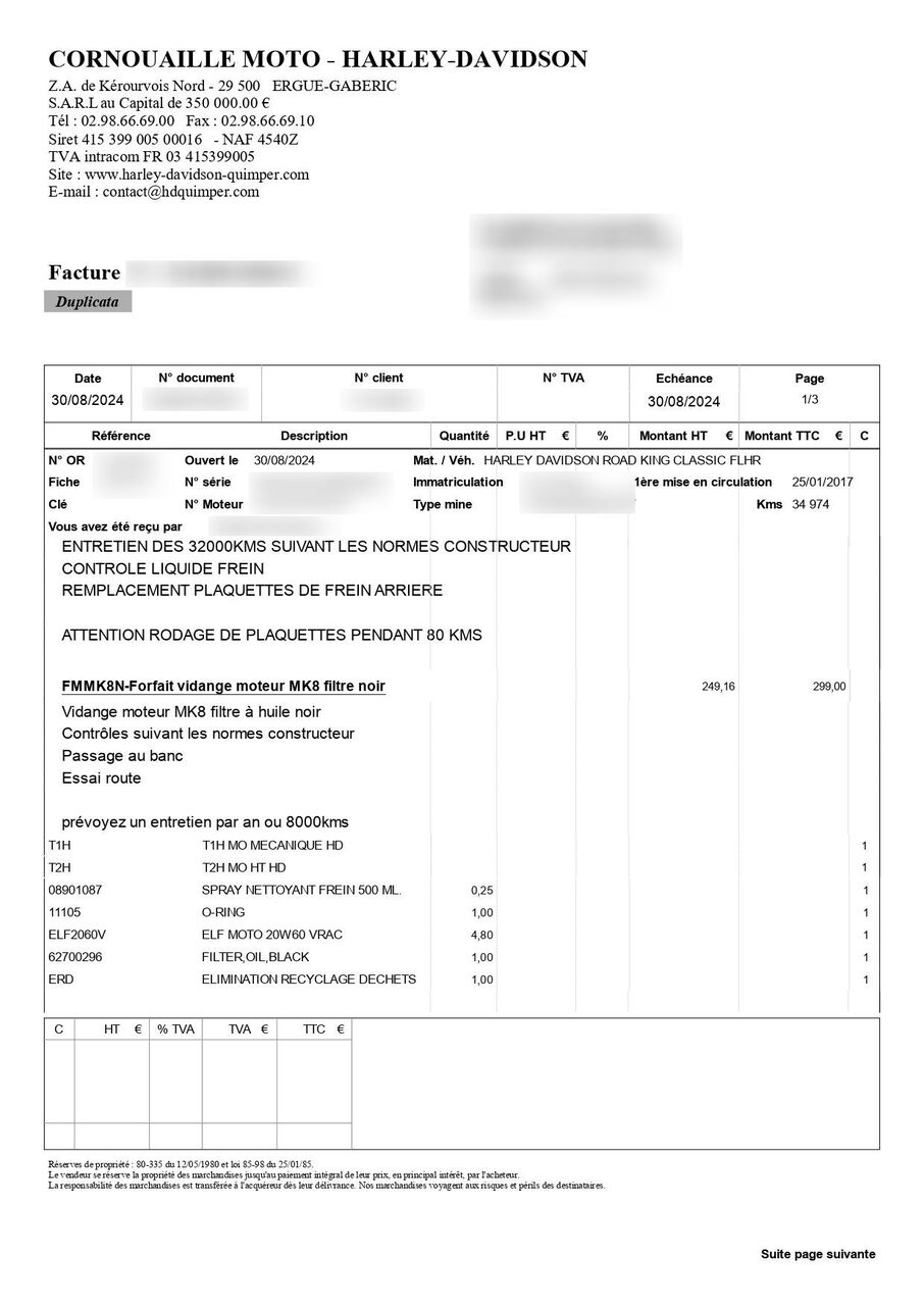 Photo HARLEY DAVIDSON ROAD