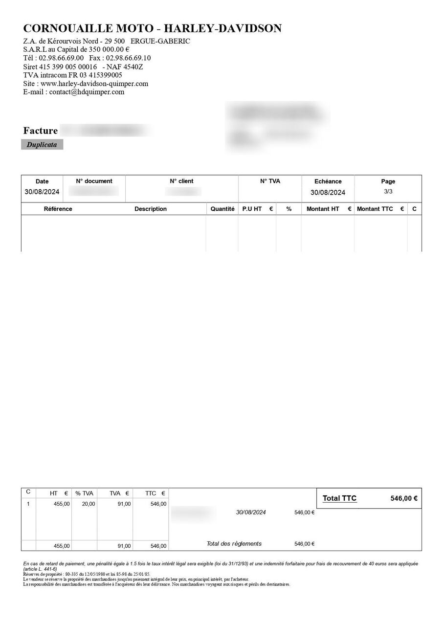 Photo HARLEY DAVIDSON ROAD