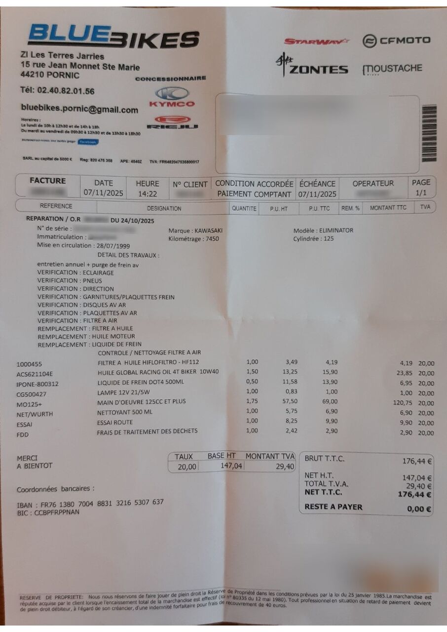 Photo KAWASAKI ELIMINATOR