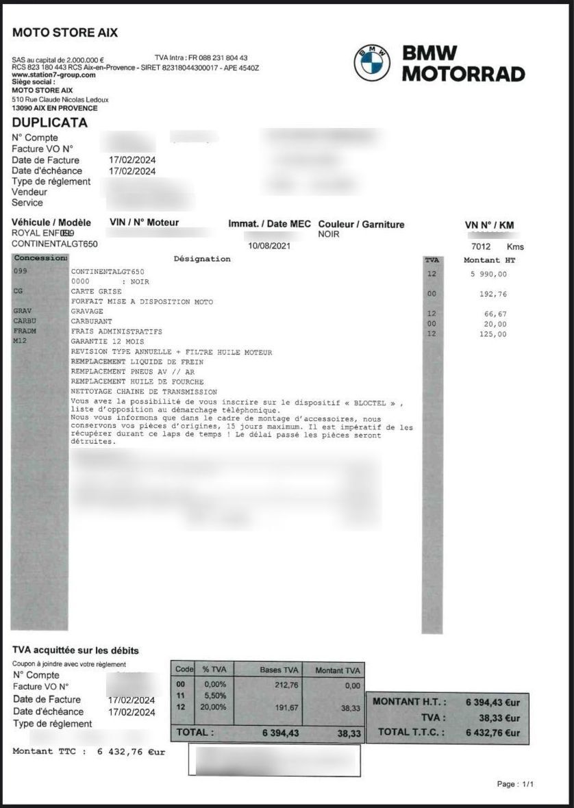 Photo ROYAL ENFIELD GT 650