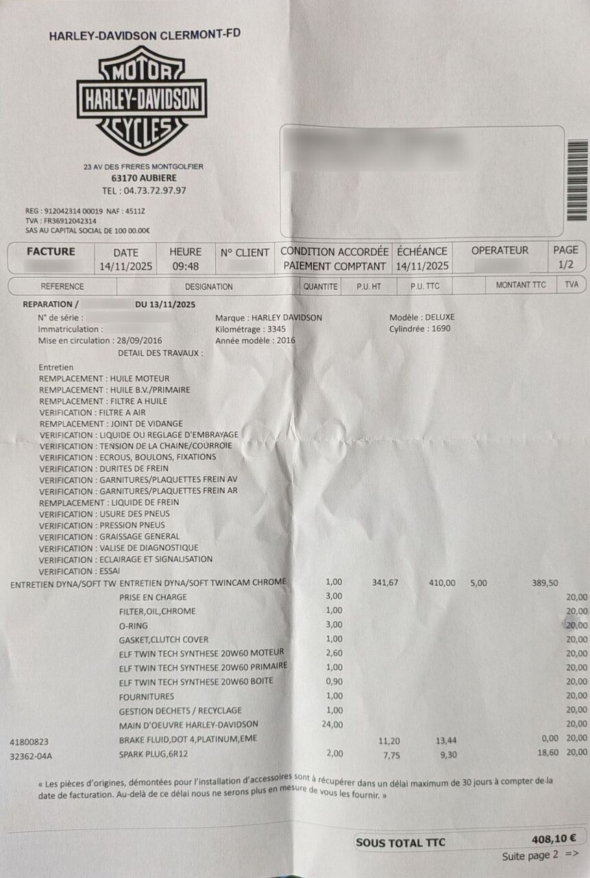 Photo HARLEY DAVIDSON DELUXE