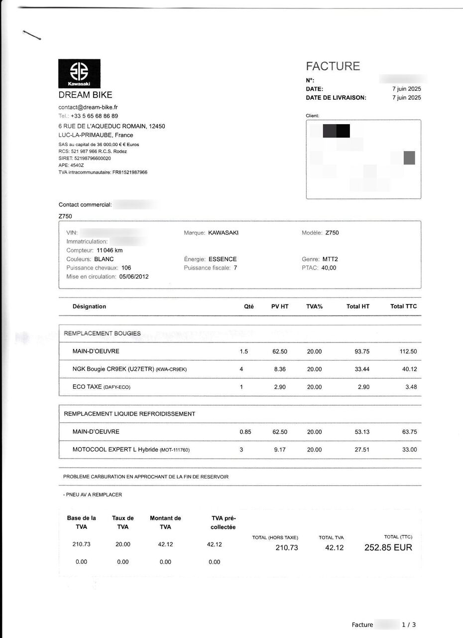 Photo KAWASAKI Z 750