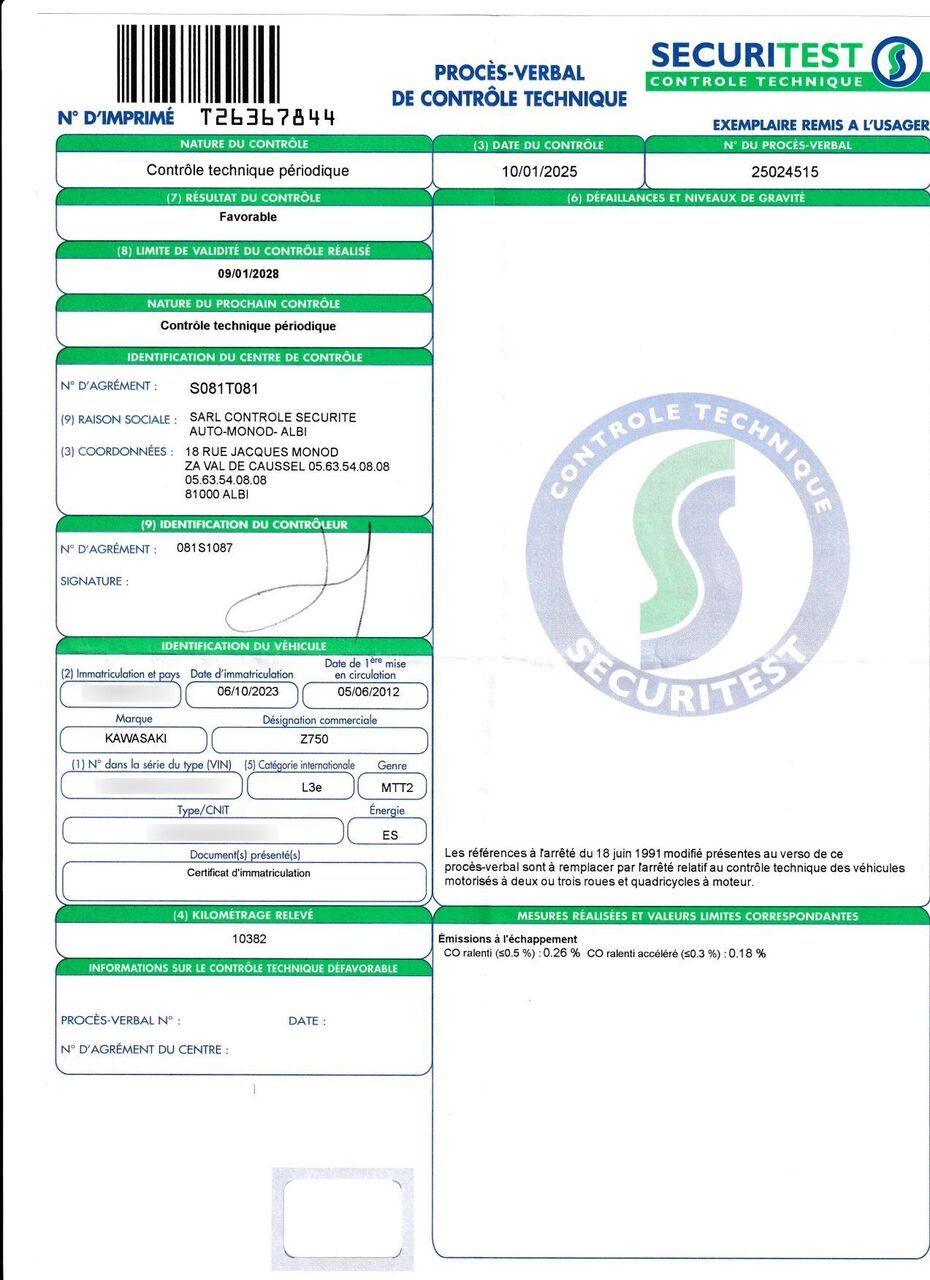 Photo KAWASAKI Z 750